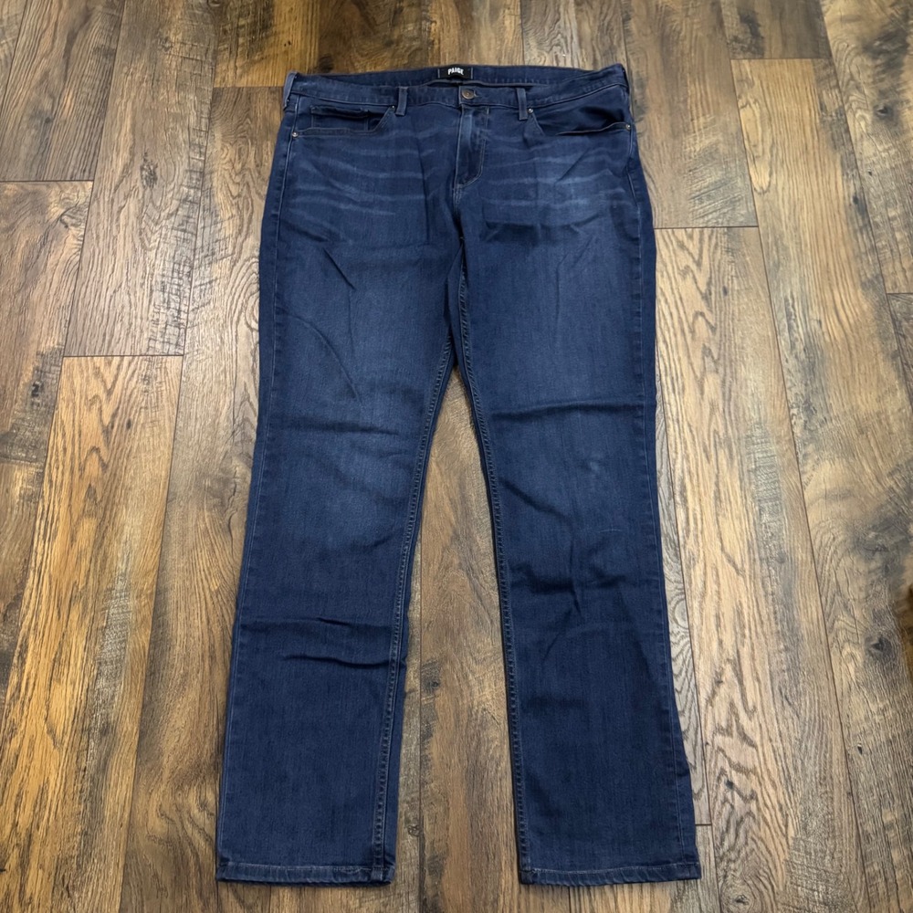 PAIGE Lennox Men's Jeans Size 38 Dark Wash Straight Slim Stretch Denim USA